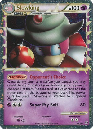 Pokemon Card HeartGold SoulSilver Undaunted Holo Slowking Prime 85/90