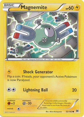 Magnemite 52/162 Common - Pokemon XY Break Through Card