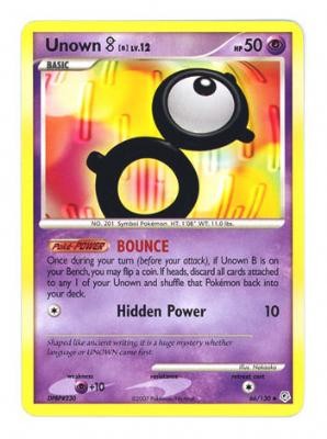 all unown pokemon cards Pokemon Diamond & Pearl Uncommon Card
