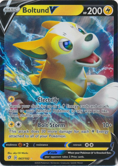 Boltund V - 067/192 Pokemon » SWSH Rebel Clash Ultra Rare