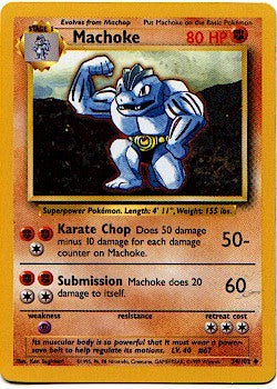 Pokemon Basic Uncommon Card - Machoke 34/102