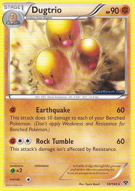 Dugtrio 59/146 - Pokemon XY Rare Card