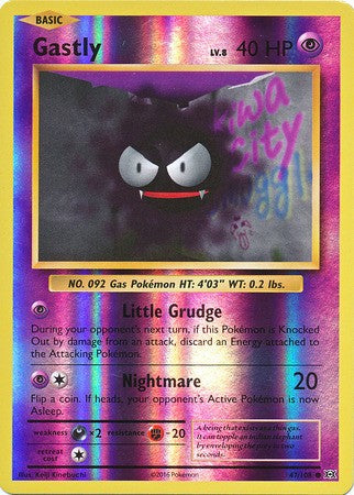 Gastly 47/108 Common - Reverse Pokemon XY Evolutions Single Card