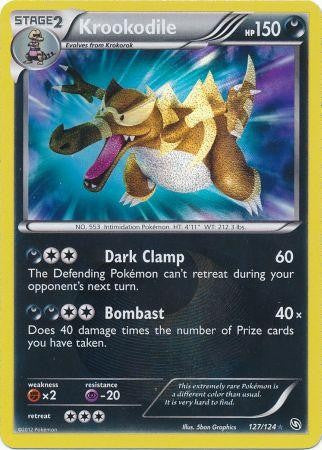 pokemon shiny krookodile card Krookodile 127/124