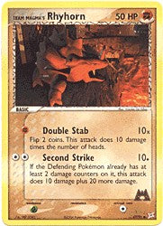 EX Aqua vs Magma - Rhyhorn