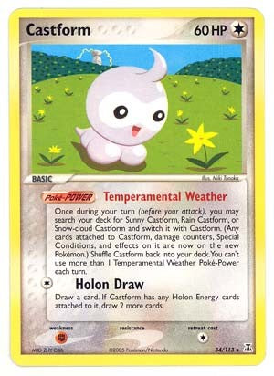 Pokemon EX Delta Species Uncommon Castform #34 Pokemon EX Delta Species Uncommon Castform #34
