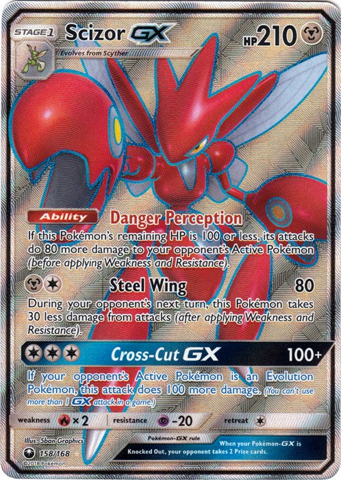 Scizor GX 158/168 Full Art - Celestial Storm SM7 Pokemon Card
