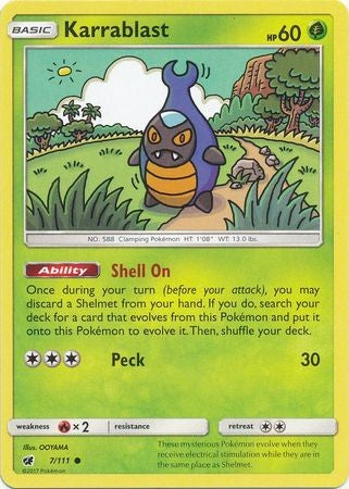 Karrablast 7/111 Common - Pokemon Crimson Invasion Card