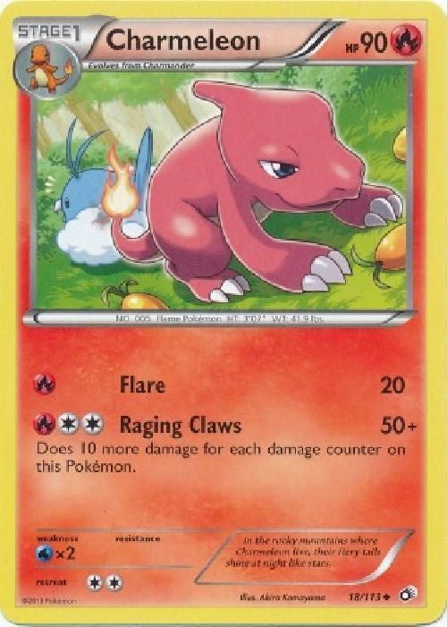 Charmeleon 18/113 - Pokemon Legendary Treasures Uncommon Card