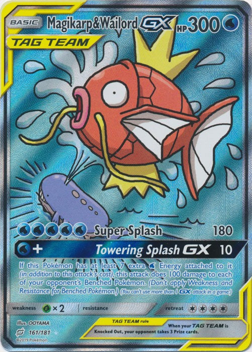 Magikarp & Wailord-GX (Full Art) - 161/181 Pokemon » SM Team Up Ultra Rare