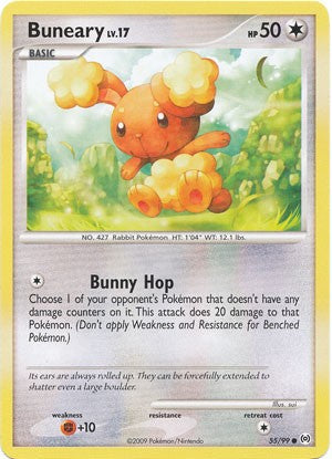 Pokemon Platinum Arceus Single Common Buneary 55/99