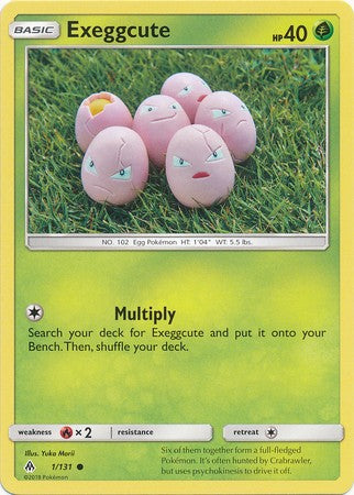 Exeggcute 1/131 Common - Pokemon Sun & Moon Forbidden Light Card