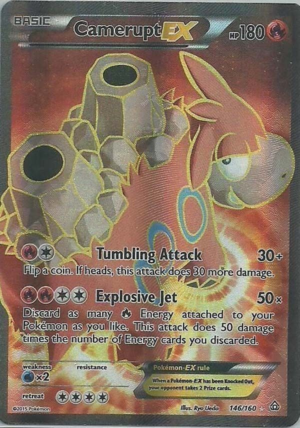 Camerupt EX 146/160 Full Art - XY Primal Clash Single Card