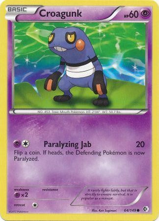 Croagunk 64/149 - Pokemon Boundaries Crossed Common Card