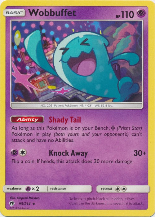Wobbuffet - 93/214 Pokemon » SM Lost Thunder Rare