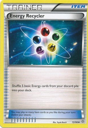 Energy Recycler 72/98 UNCOMMON - Pokemon XY Ancient Origins Card