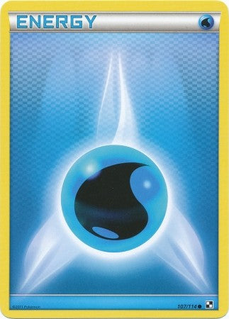 Pokemon Black & White Water Energy 107/114 Common Card
