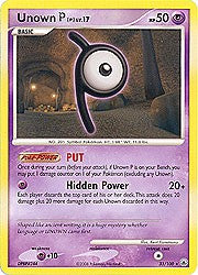 Pokemon Diamond and Pearl Majestic Dawn- Unown(Rare)