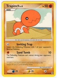 Pokemon Secret Wonders Common Card - Trapinch 115/132