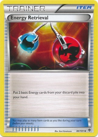 Energy Retrieval 80/101 - Pokemon Plasma Blast Uncommon Trainer Card