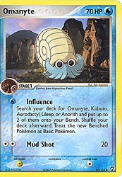 Pokemon EX Power Keepers Common Card - Omanyte 56/108