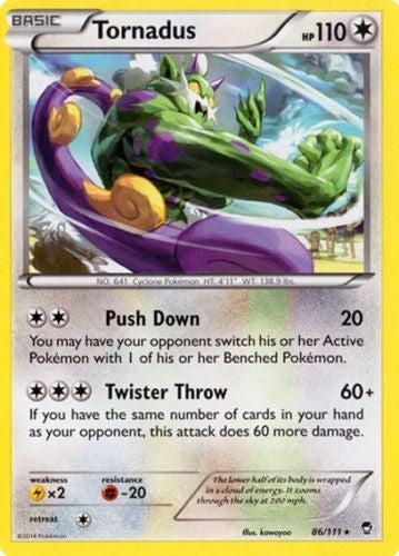 Tornadus 86/111 - Pokemon XY Furious Fists Card