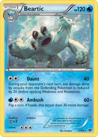 Pokemon Next Destinies Rare Card - Beartic 37/99