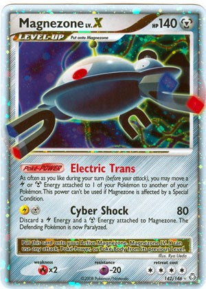 Pokemon Legends Awakened Ultra Rare Card - Magnezone LV. X 142/146
