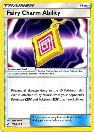 Fairy Charm Ability - 171/214 - Sun & Moon: Unbroken Bonds Uncommon