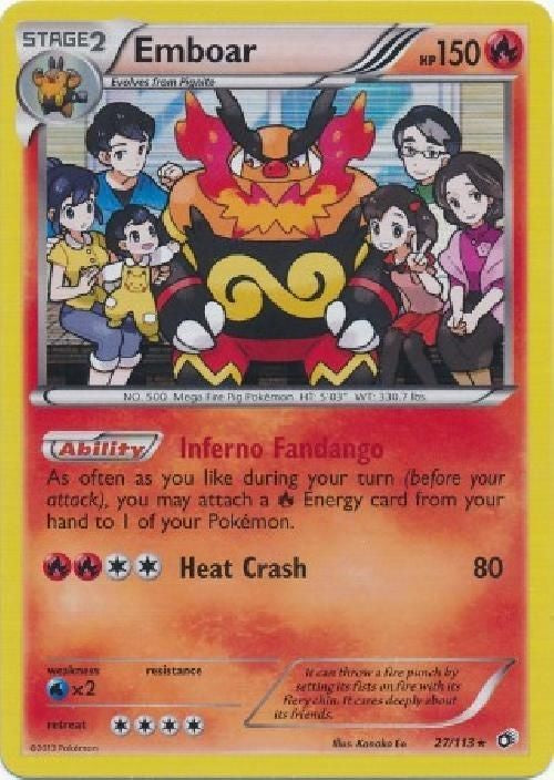 Emboar 27/113 - Pokemon Legendary Treasures Holo Rare Card
