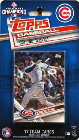 Chicago Cubs 2017 Topps Baseball Team Card Set