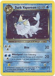 dark vaporeon pokemon card Legendary Collection