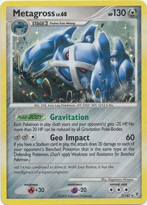 Pokemon Supreme Victors Holo Rare Card - Metagross 7/147