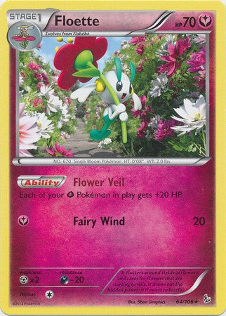 Floette 64/106 - Pokemon XY Flashfire Rare Card