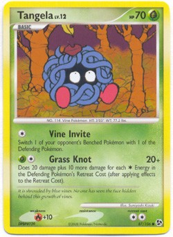 Pokemon Diamond & Pearl Great Encounters - Tangela (Common) Card