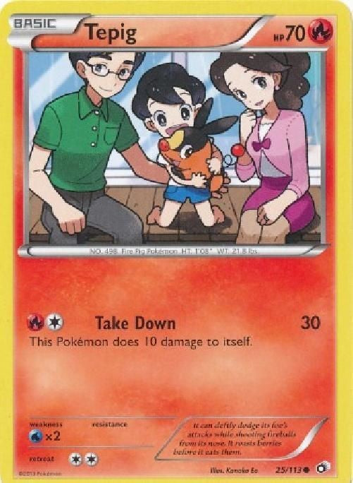pokemon legendary treasures card prices Tepig 25/113