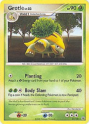 Pokemon Diamond and Pearl Majestic Dawn- Grotle(Uncommon)