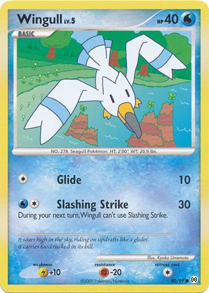 Pokemon Platinum Arceus Single Common Wingull 80/99