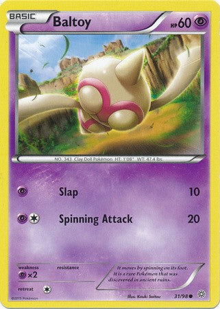 Baltoy 31/98 COMMON - Pokemon XY Ancient Origins Card