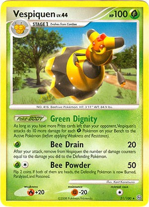 Pokemon Diamond and Pearl Stormfront Card - Vespiquen (R)