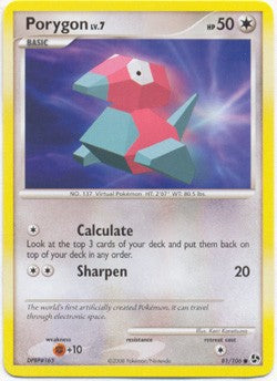 Pokemon Diamond & Pearl Great Encounters - Porygon (Common) Card