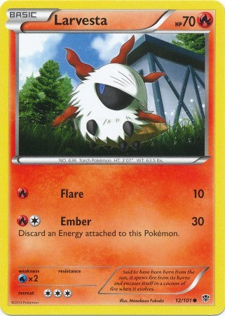 Pokemon Single Card B&W - PLASMA BLAST - 012/101 : Larvesta Pokemon Single Card B&W - PLASMA BLAST - 012/101 : Larvesta