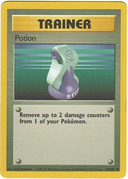 pokemon card trainer potion Base Set Trainer Rarity POTION - Base Set -