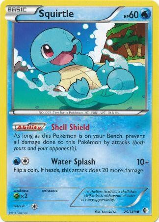 Pokemon Trading Card Game Black & White Boundaries Crossed Common Squirtle #29 Pokemon Trading Card Game Black & White Boundaries Crossed Common Squirtle #29