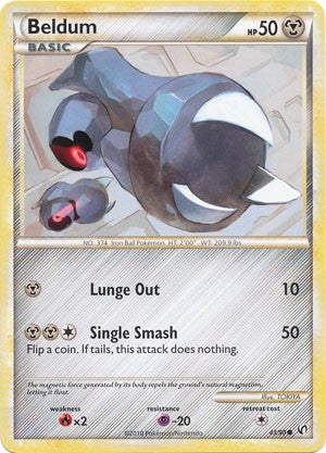 Pokemon HeartGold & Soulsilver Undaunted Common Beldum #43