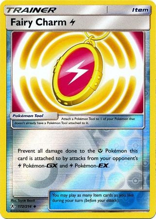 Fairy Charm (Lightning) - 172/214 - Sun & Moon: Unbroken Bonds Uncommon Reverse Holo