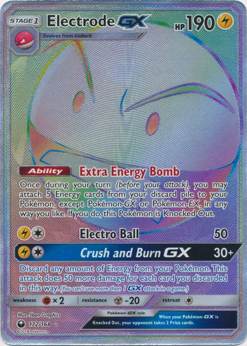 Electrode GX 172/168 Hyper Rare - Celestial Storm SM7 Pokemon Card