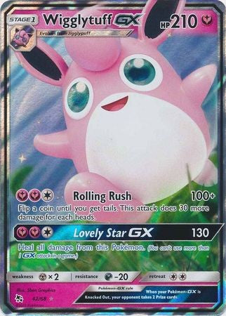 Wigglytuff GX - 42/68 - Ultra Rare Sun & Moon: Hidden Fates Singles