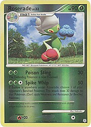 Pokemon Diamond & Pearl Reverse Holo Rare Card - Roserade 13/130
