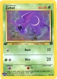 Pokemon Team Rocket Common Card - Zubat 70/82